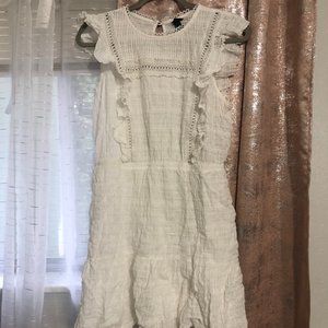 White Lace Dress - Large